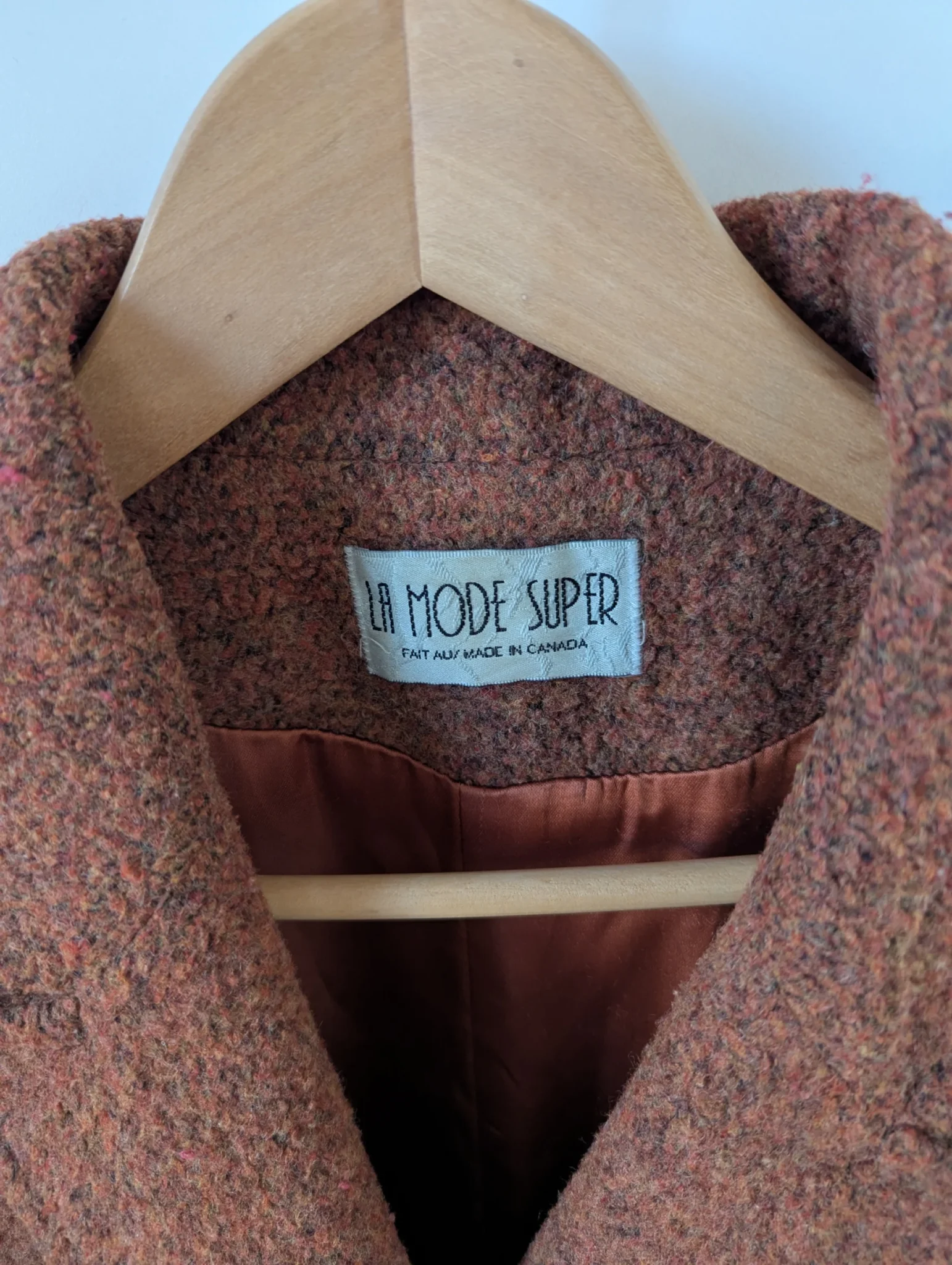 Image for Vintage woollen coat made in Canada, medium