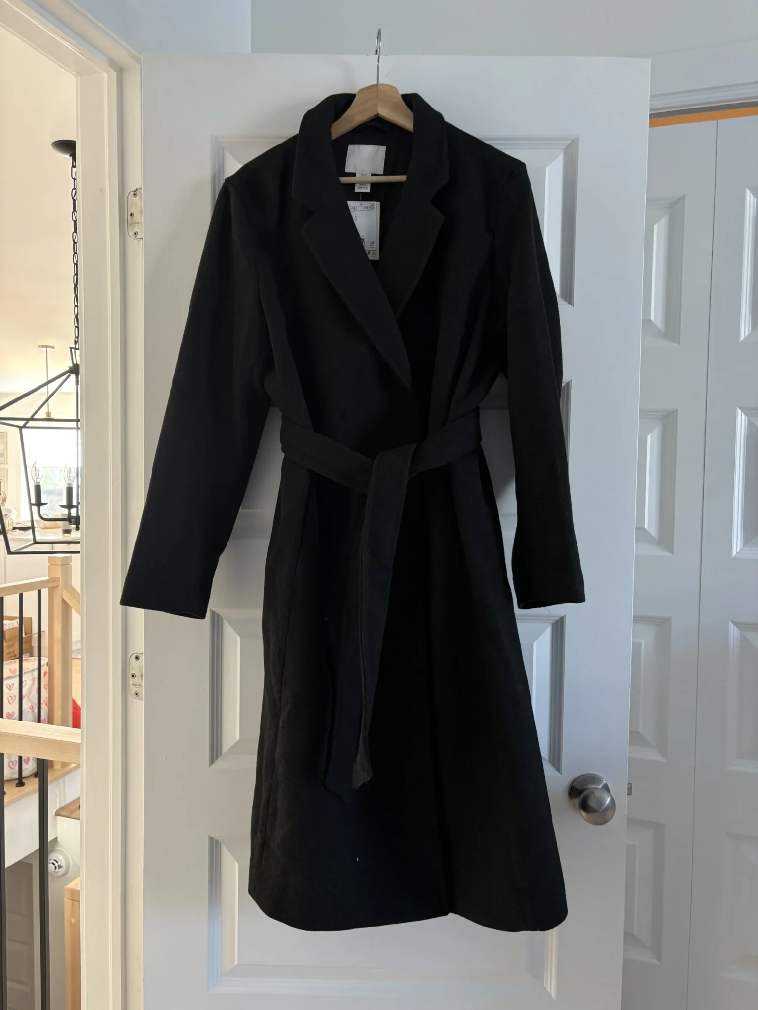 Image for Manteau long gris foncé neuf HM