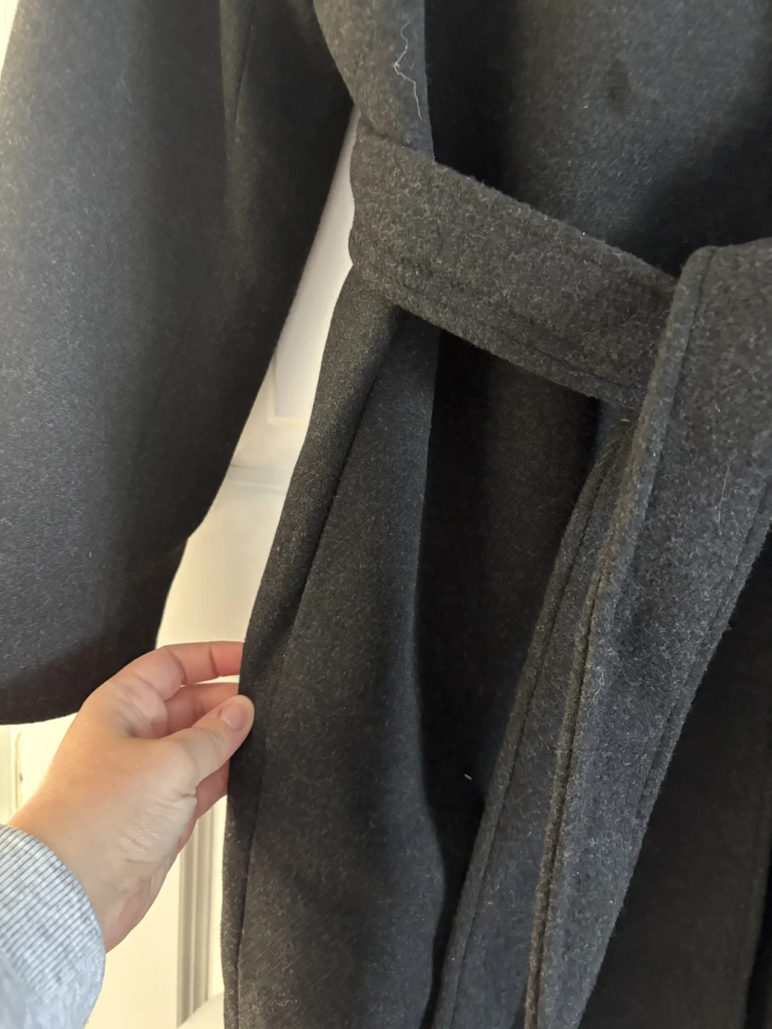 Image for Manteau long gris foncé neuf HM