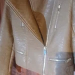 Thumbnail for Manteau de cuir taupe