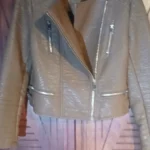 Thumbnail for Manteau de cuir taupe