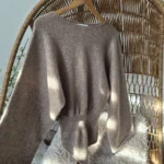 Thumbnail for Batwing-sleeve bodysuit jumper