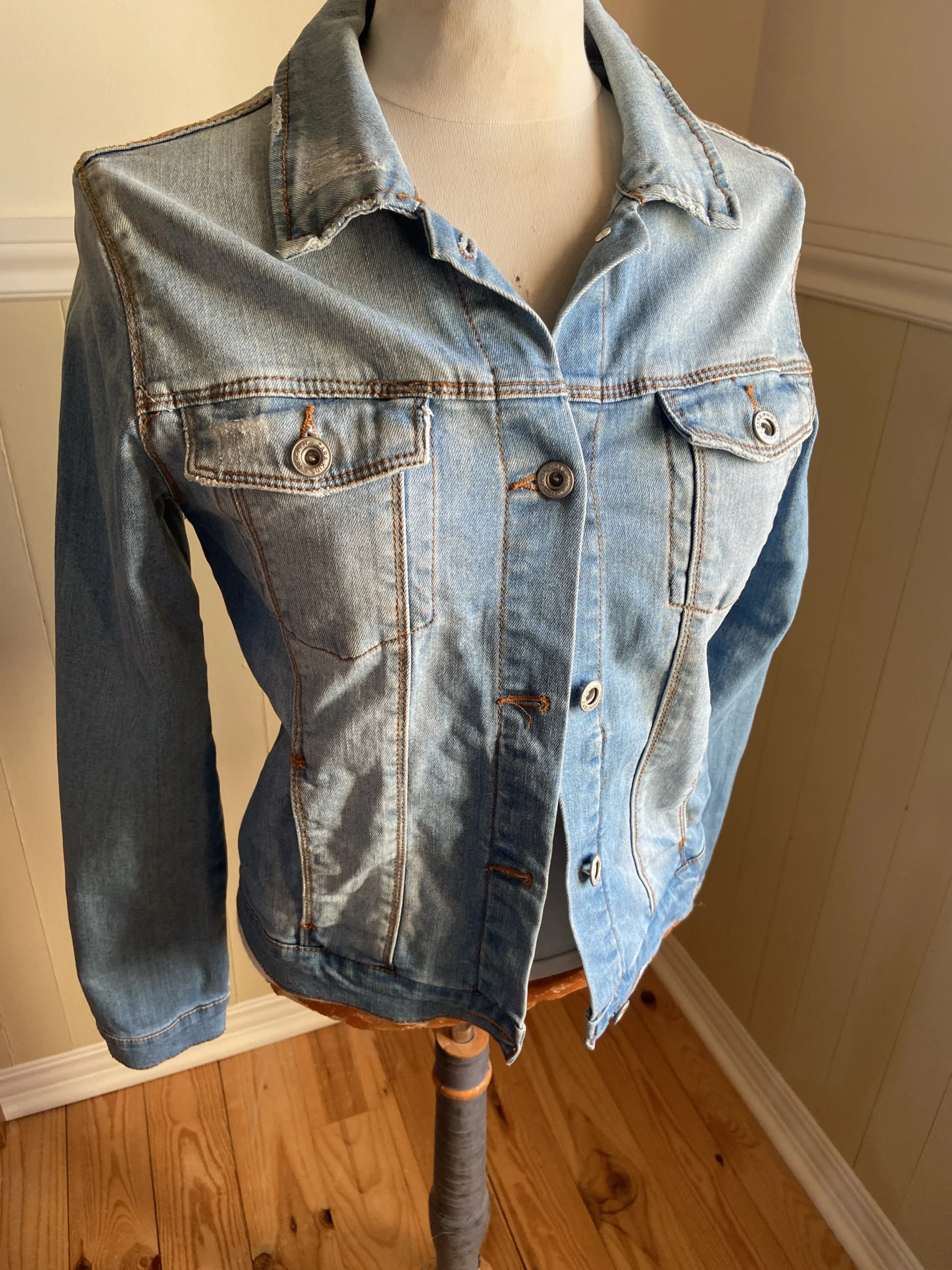 Veste de jeans bleu pâle Zara kids Zara seconde main