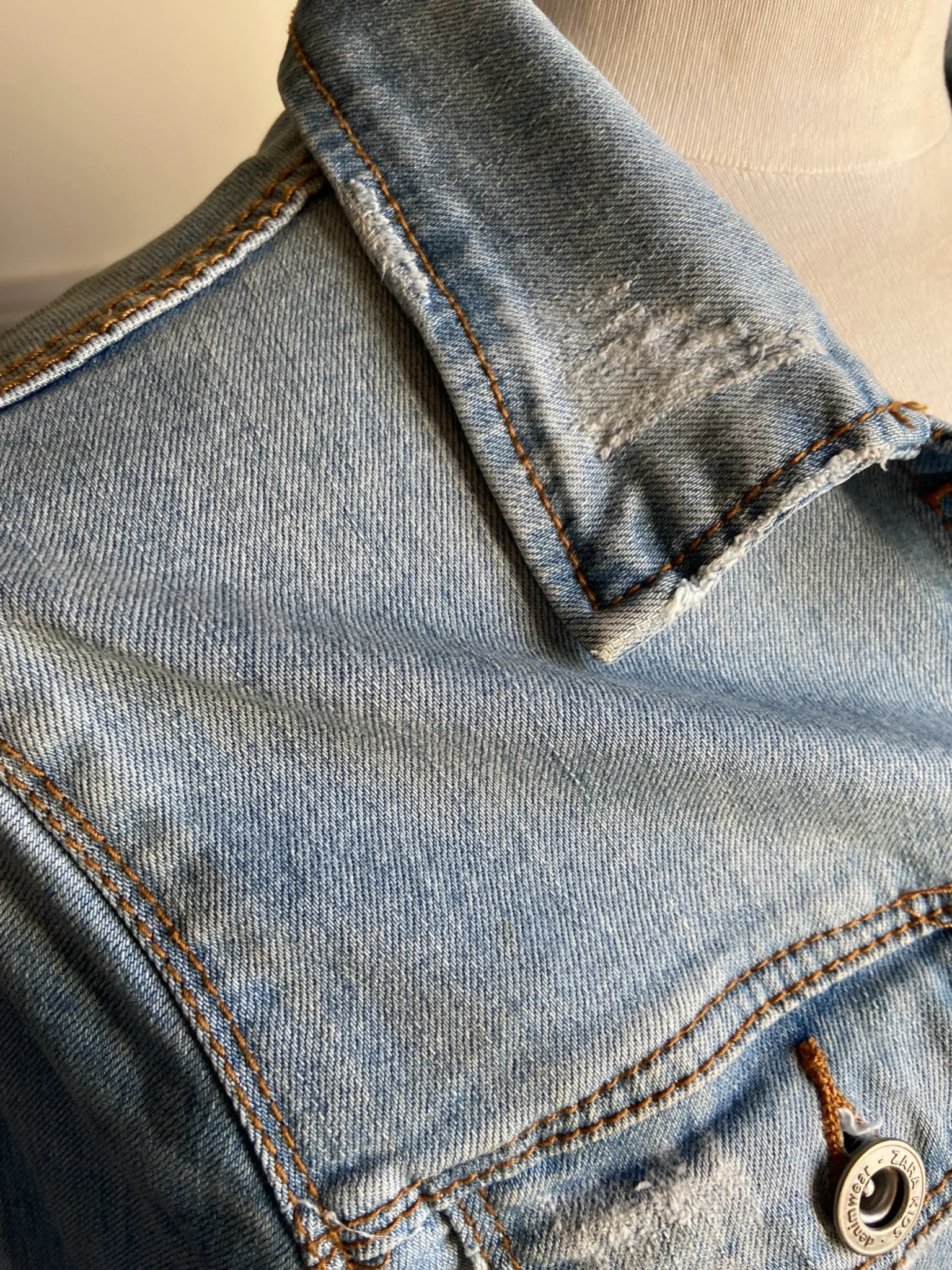 Image for Veste de jeans bleu pâle Zara kids
