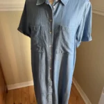 Featured thumbnail for Robe chemisier jeans