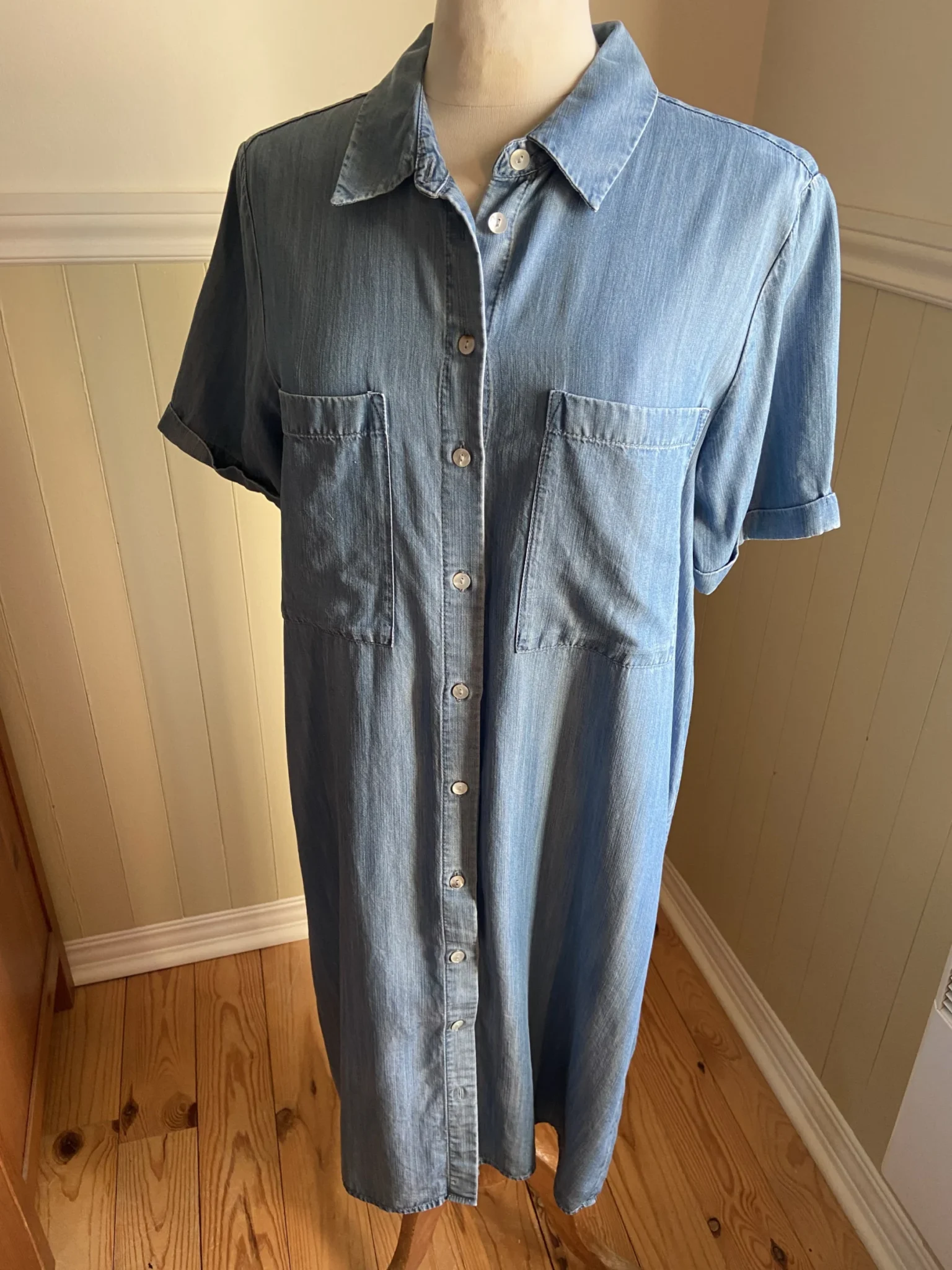 Featured image for Robe chemisier jeans