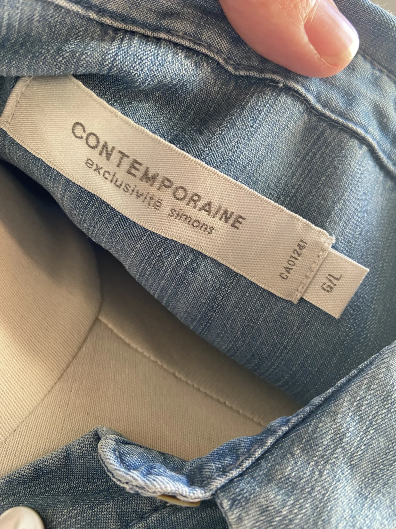 Image for Robe chemisier jeans