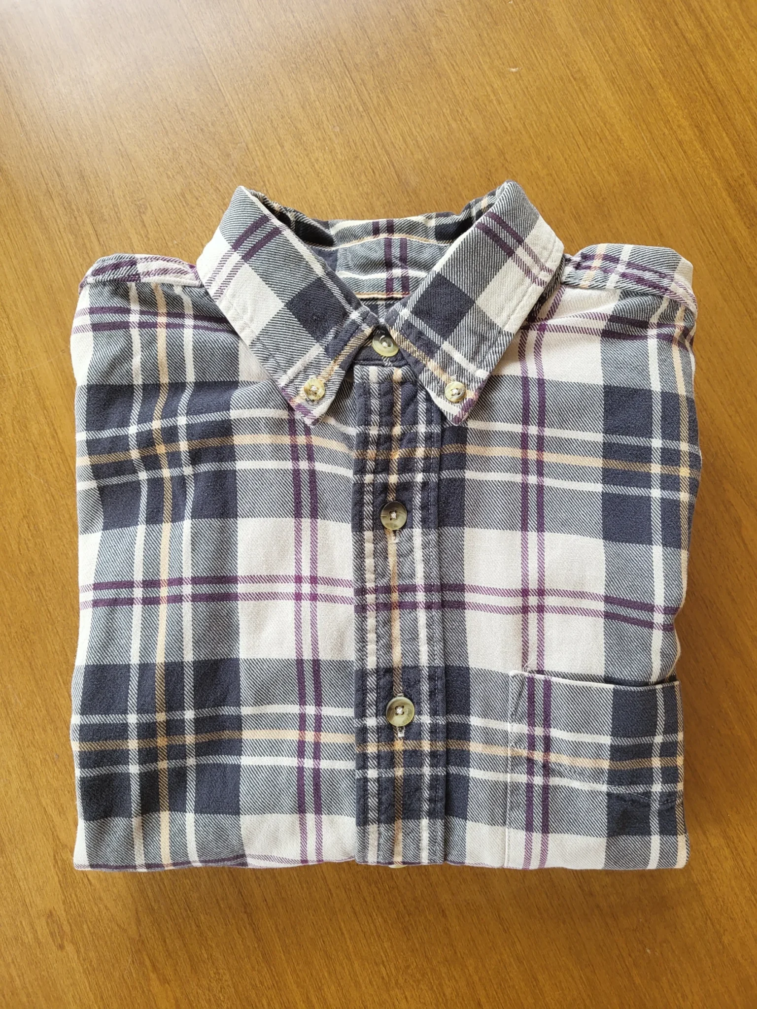 Image for Chemise à carreaux L.L. Bean 100 % coton, fabriquée au Canada