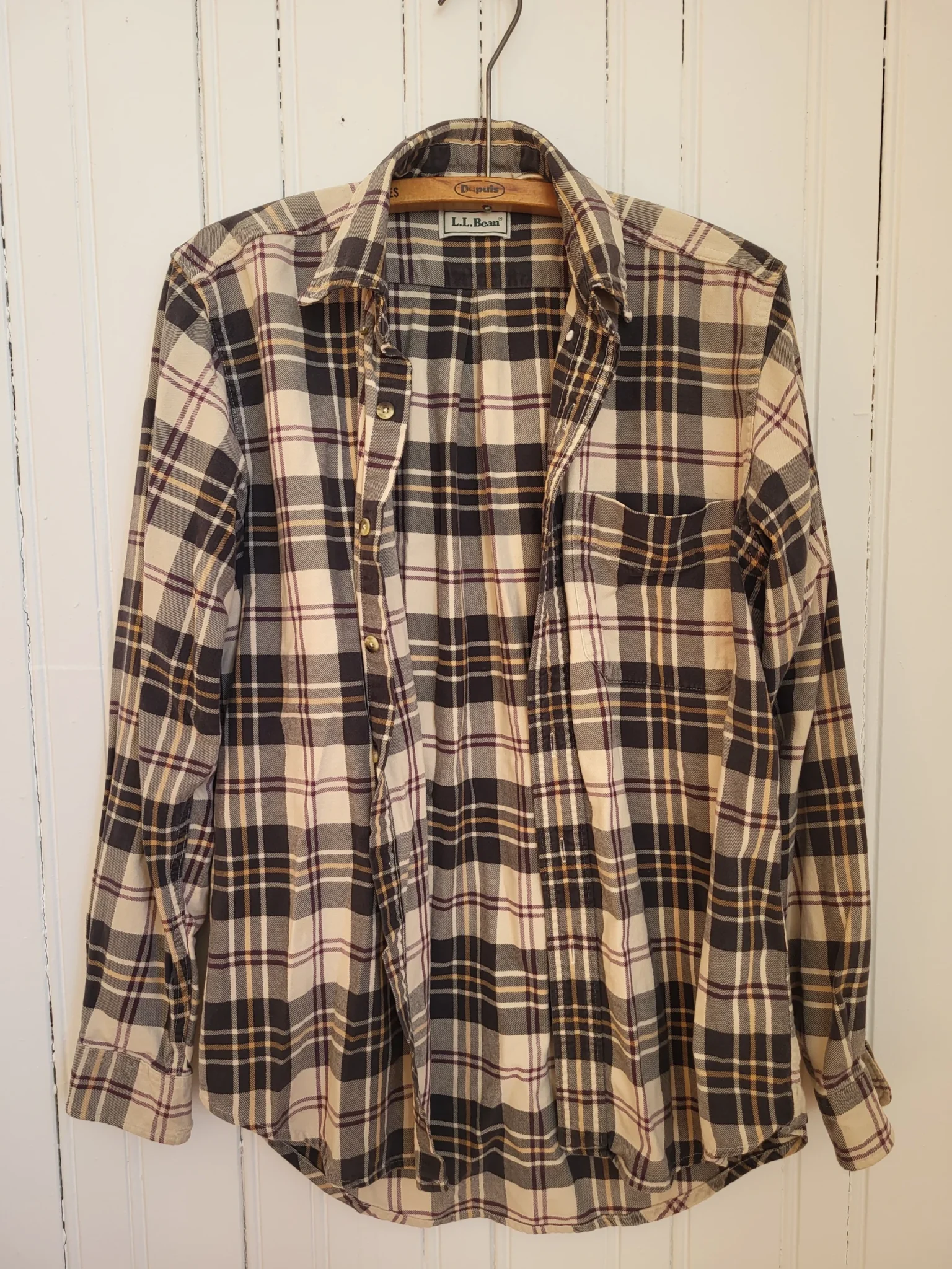 Image for Chemise à carreaux L.L. Bean 100 % coton, fabriquée au Canada