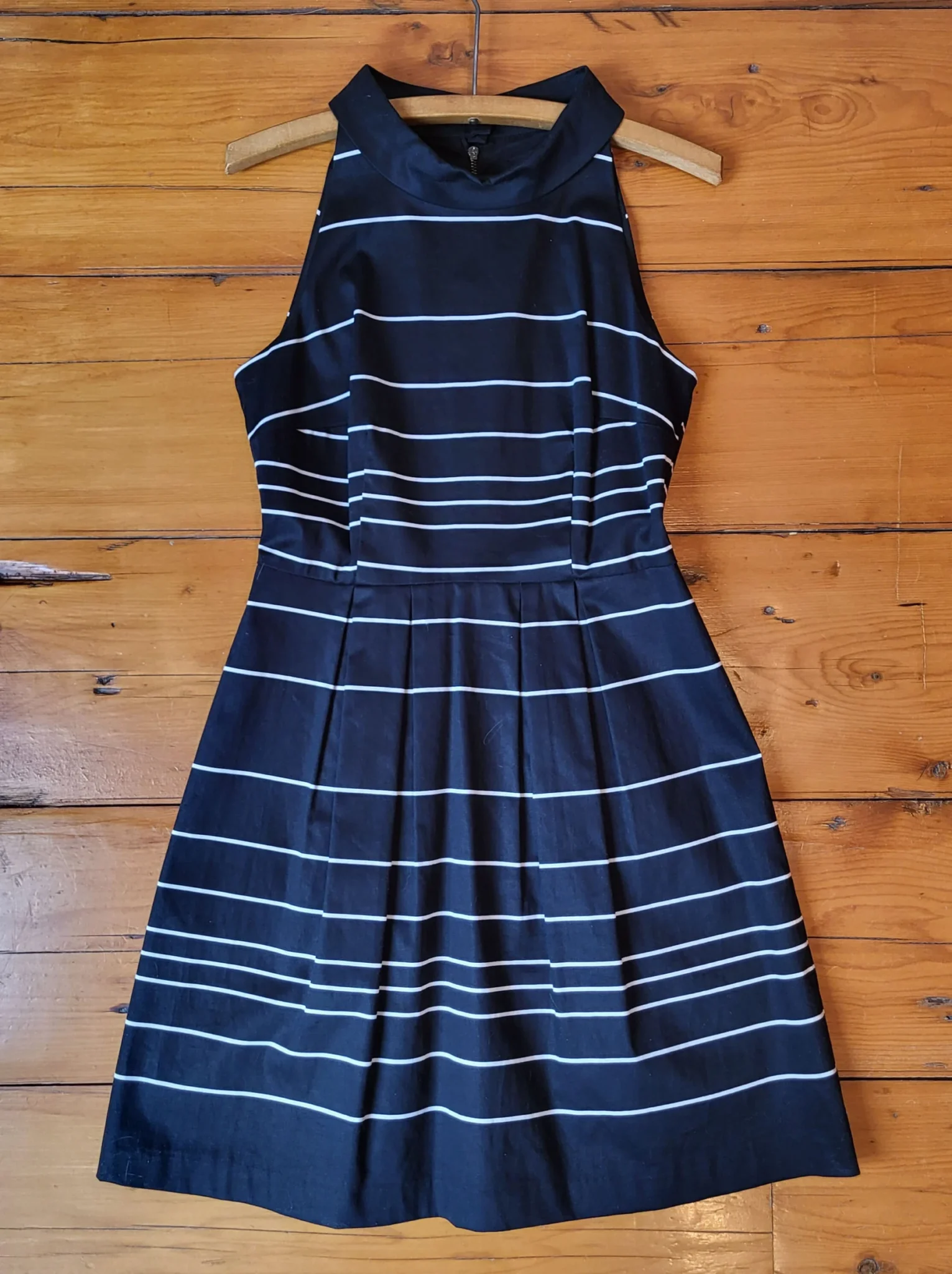 Image for Robe Jacob rayée noire et blanche taille S