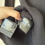 Thumbnail for Prada black ribbed jumper for women, size 40
