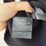 Thumbnail for Prada black ribbed jumper for women, size 40
