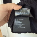 Thumbnail for Prada black ribbed jumper for women, size 40