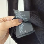 Thumbnail for Prada black ribbed jumper for women, size 40
