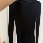 Thumbnail for Prada black ribbed jumper for women, size 40