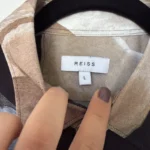Thumbnail for Reiss patterned shirt, size L, long-sleeved