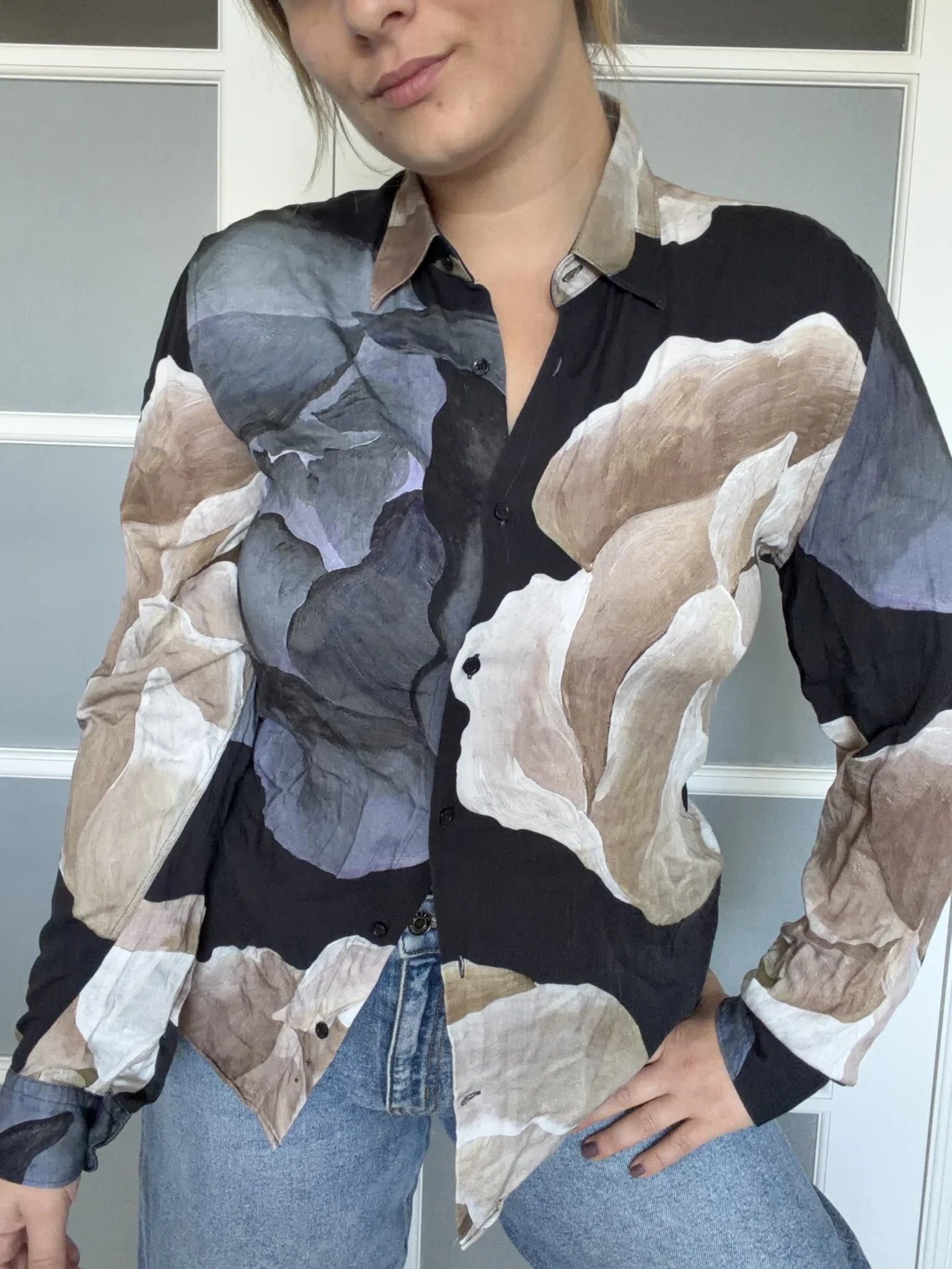 Image for Reiss patterned shirt, size L, long-sleeved