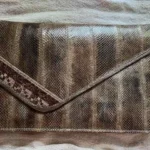 Featured thumbnail for Bourse de soirée en peau de serpent - Chic / VINTAGE