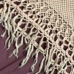 Thumbnail for Châle antique,  laine rose - Chic / VINTAGE