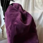 Thumbnail for Béret de velours mauve à aigrette (chapeau) style Renaissance - Chic / VINTAGE