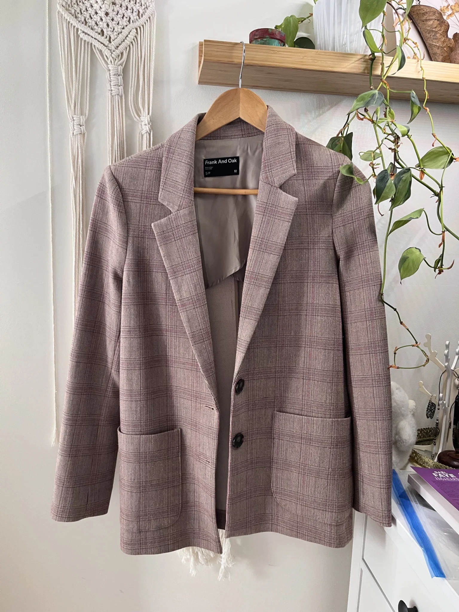 Image for Frank and Oak checked jacket