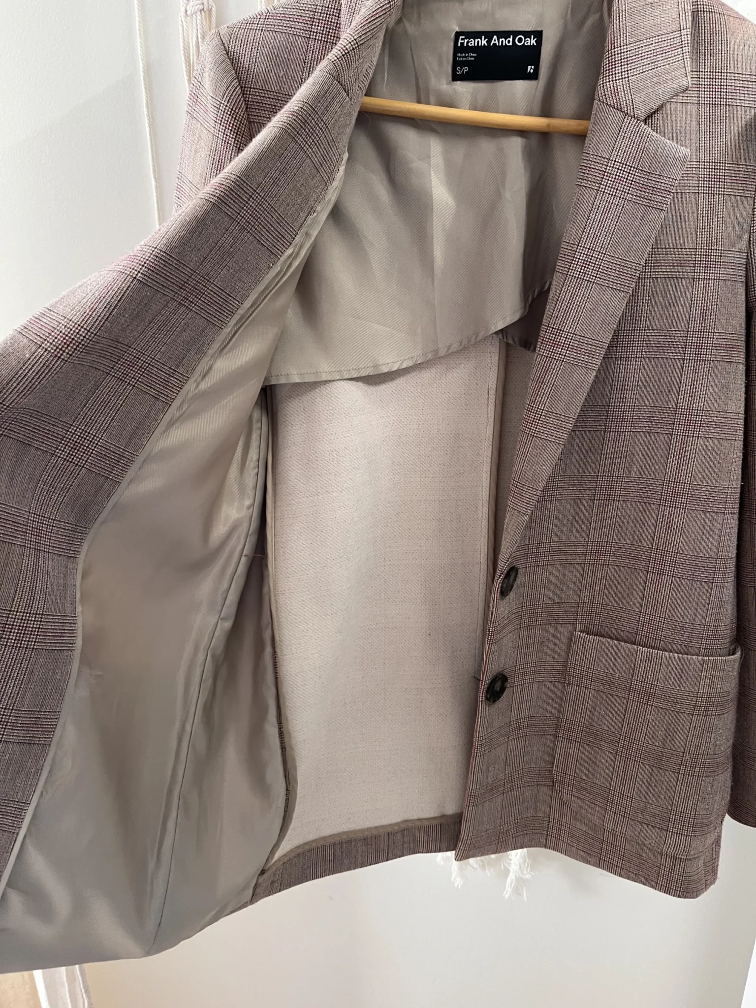 Image for Frank and Oak checked jacket