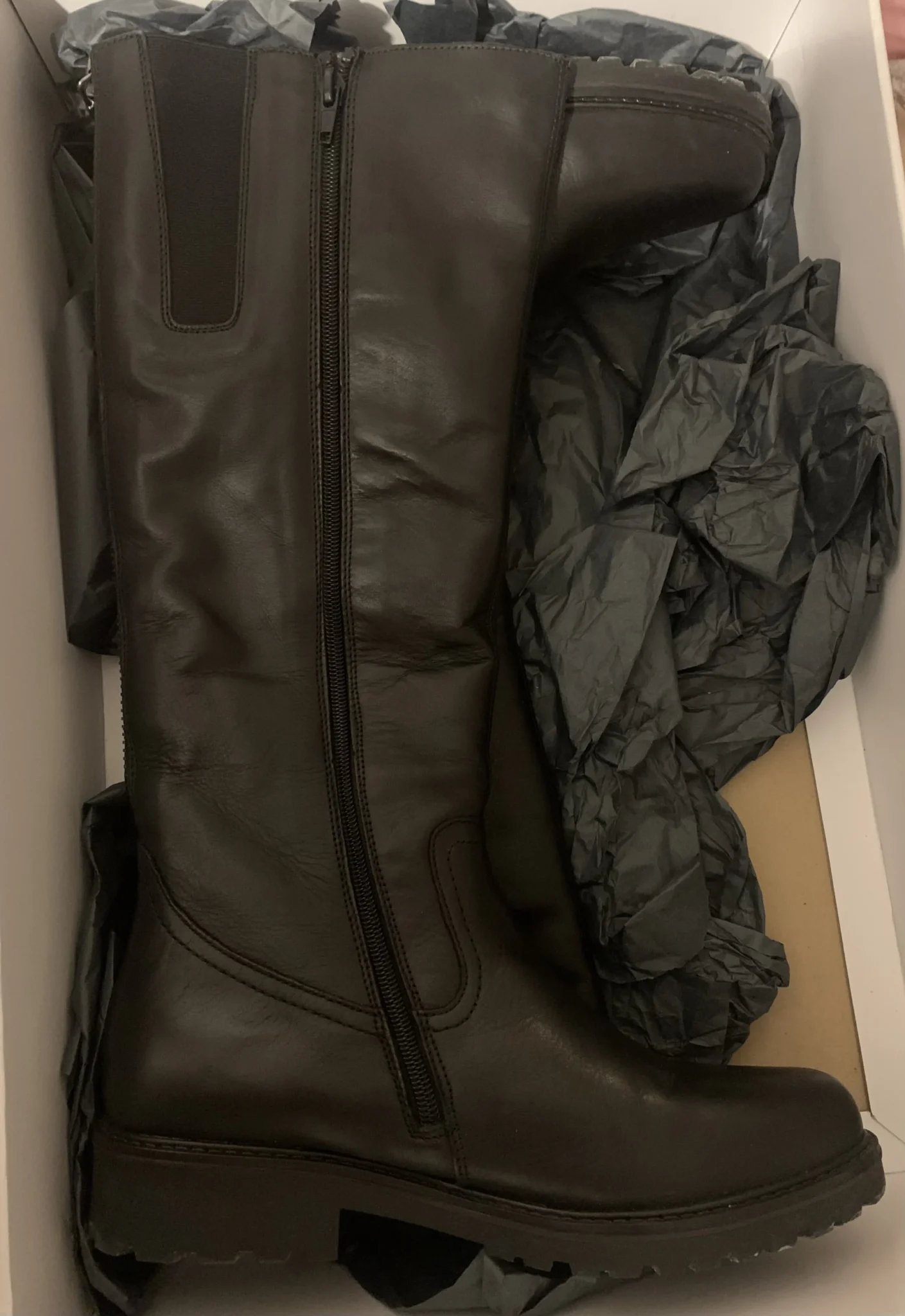 Image for Bottes hautes en cuir véritable Remonte (taille 40 / 8.5-9) – Très bon état