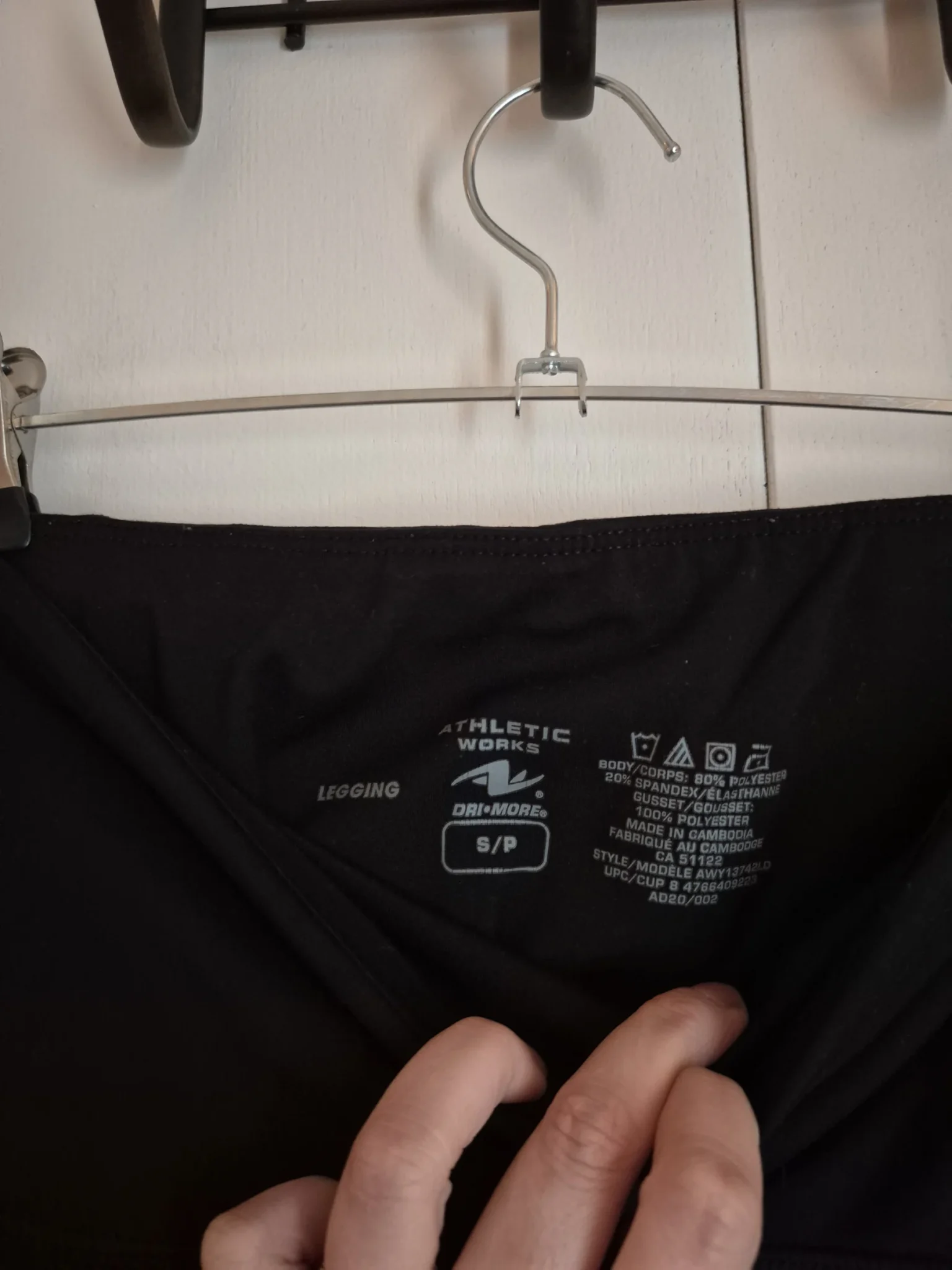 Image for Athletic Works High-Waisted Leggings, Size Small