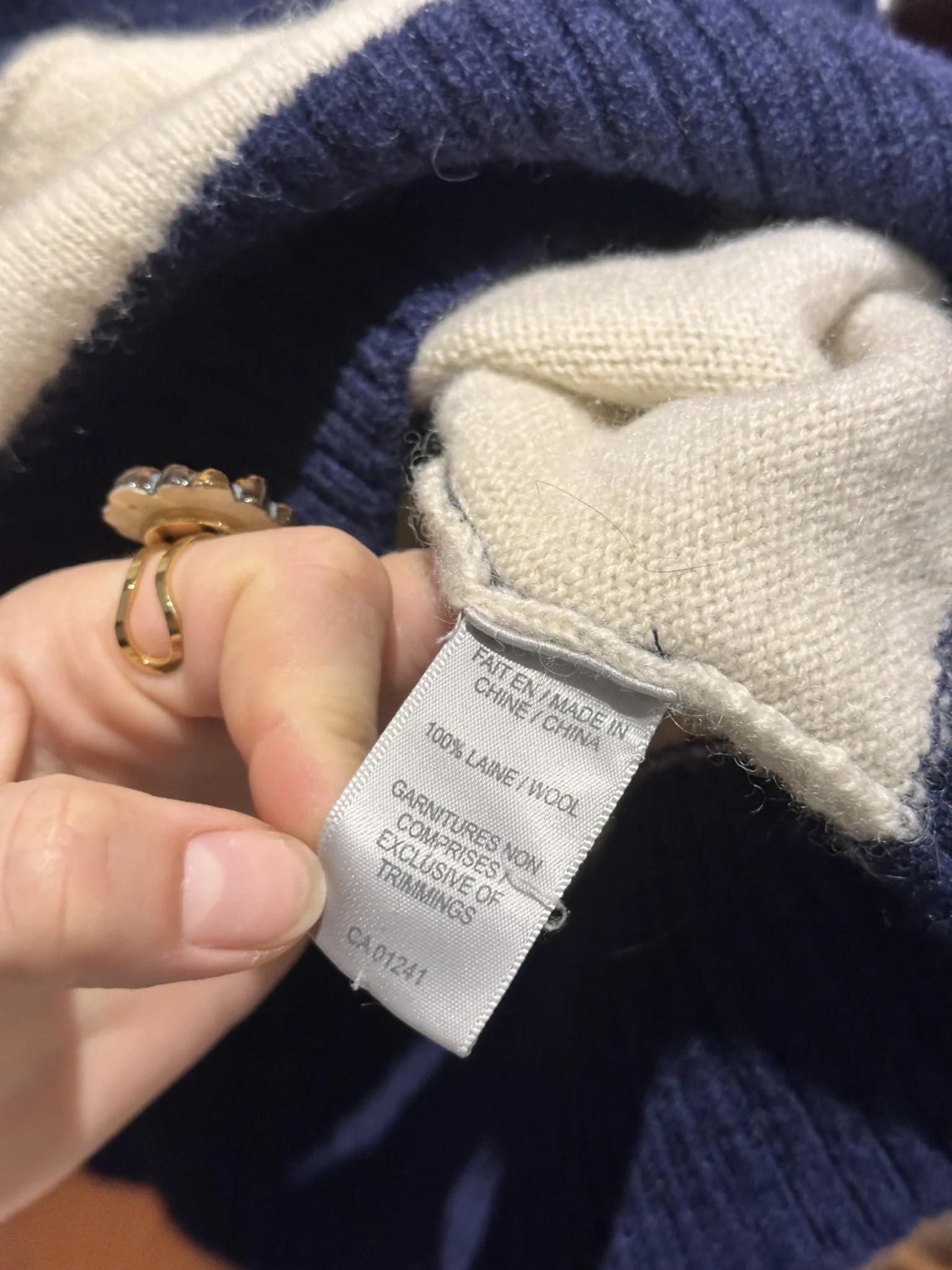 Image for Chandail en laine tricot Simons 100% laine