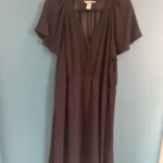 Featured thumbnail for Robe noire en chiffon doublure satiné