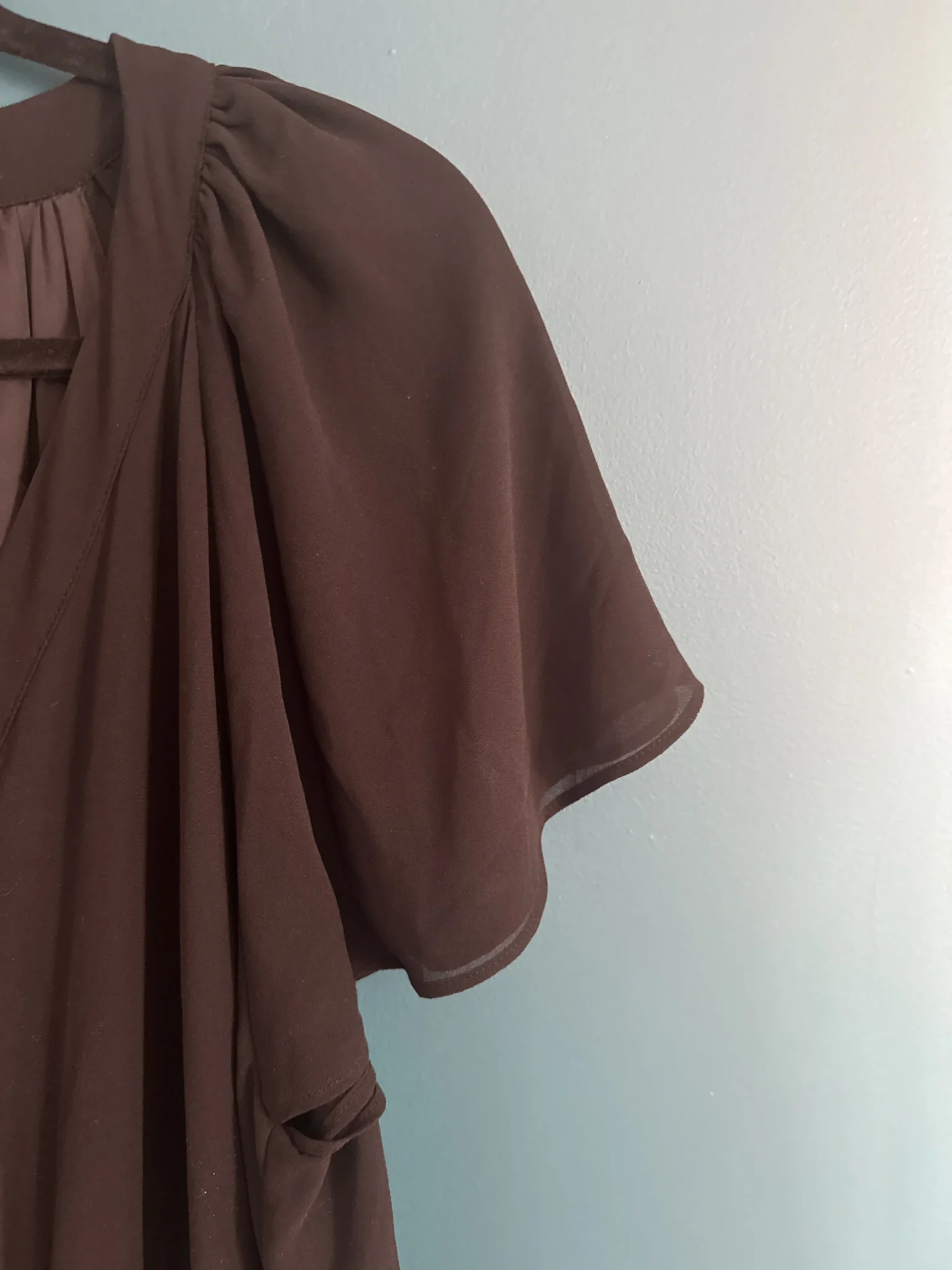 Image for Robe noire en chiffon doublure satiné