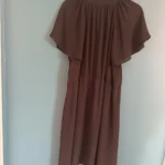 Thumbnail for Robe noire en chiffon doublure satiné