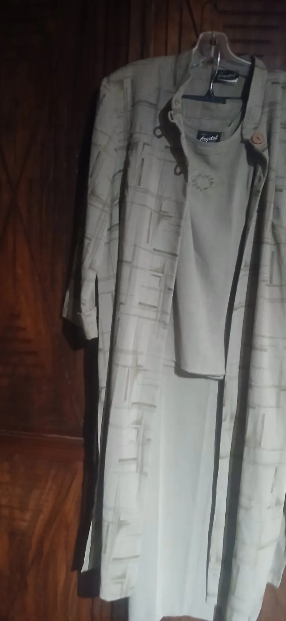 Image for Ensemble 3 pièces camisole pantalon et manteaux 3/4