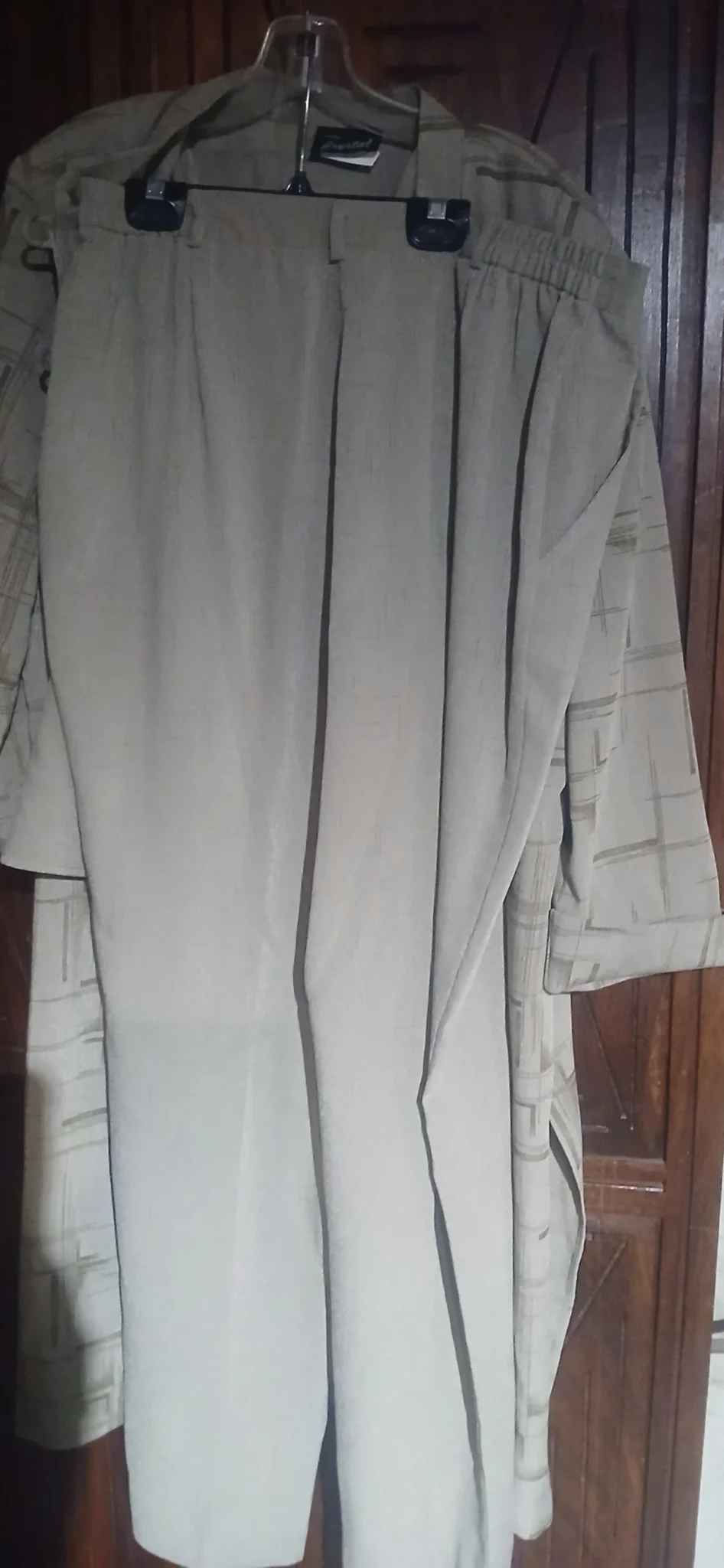 Image for Ensemble 3 pièces camisole pantalon et manteaux 3/4