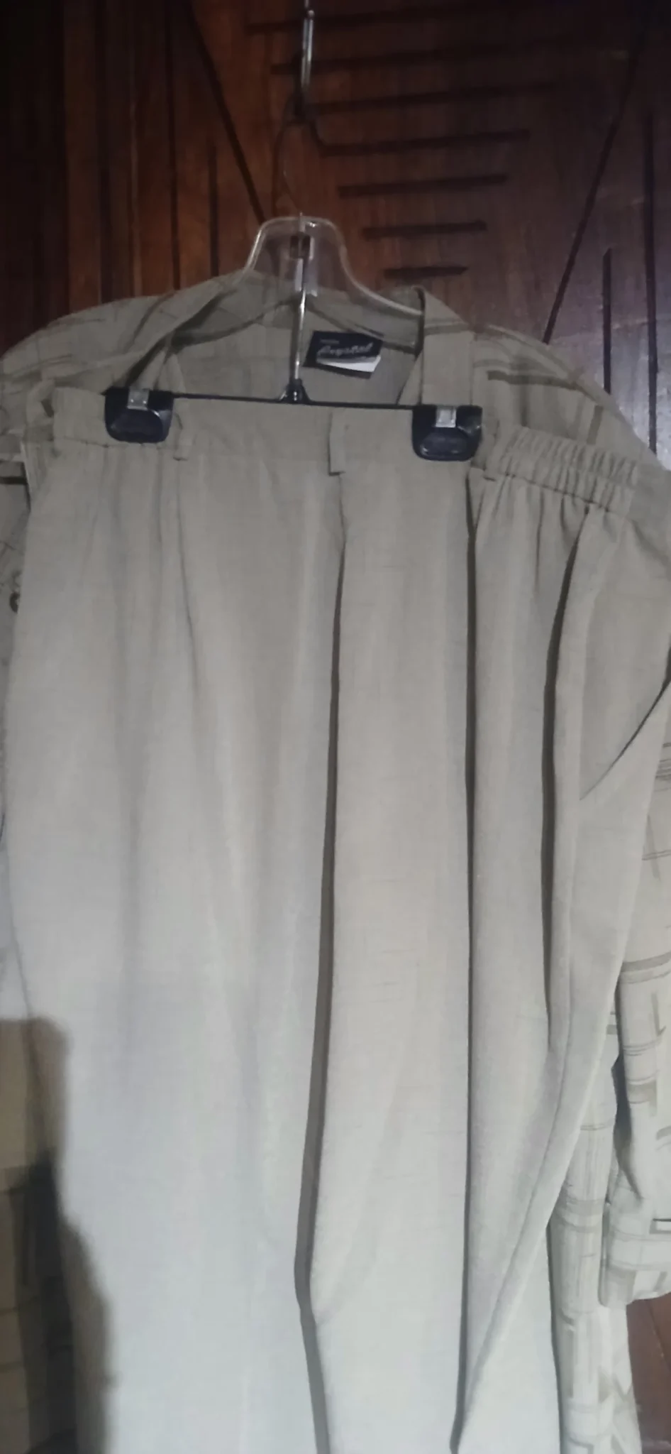 Image for Ensemble 3 pièces camisole pantalon et manteaux 3/4