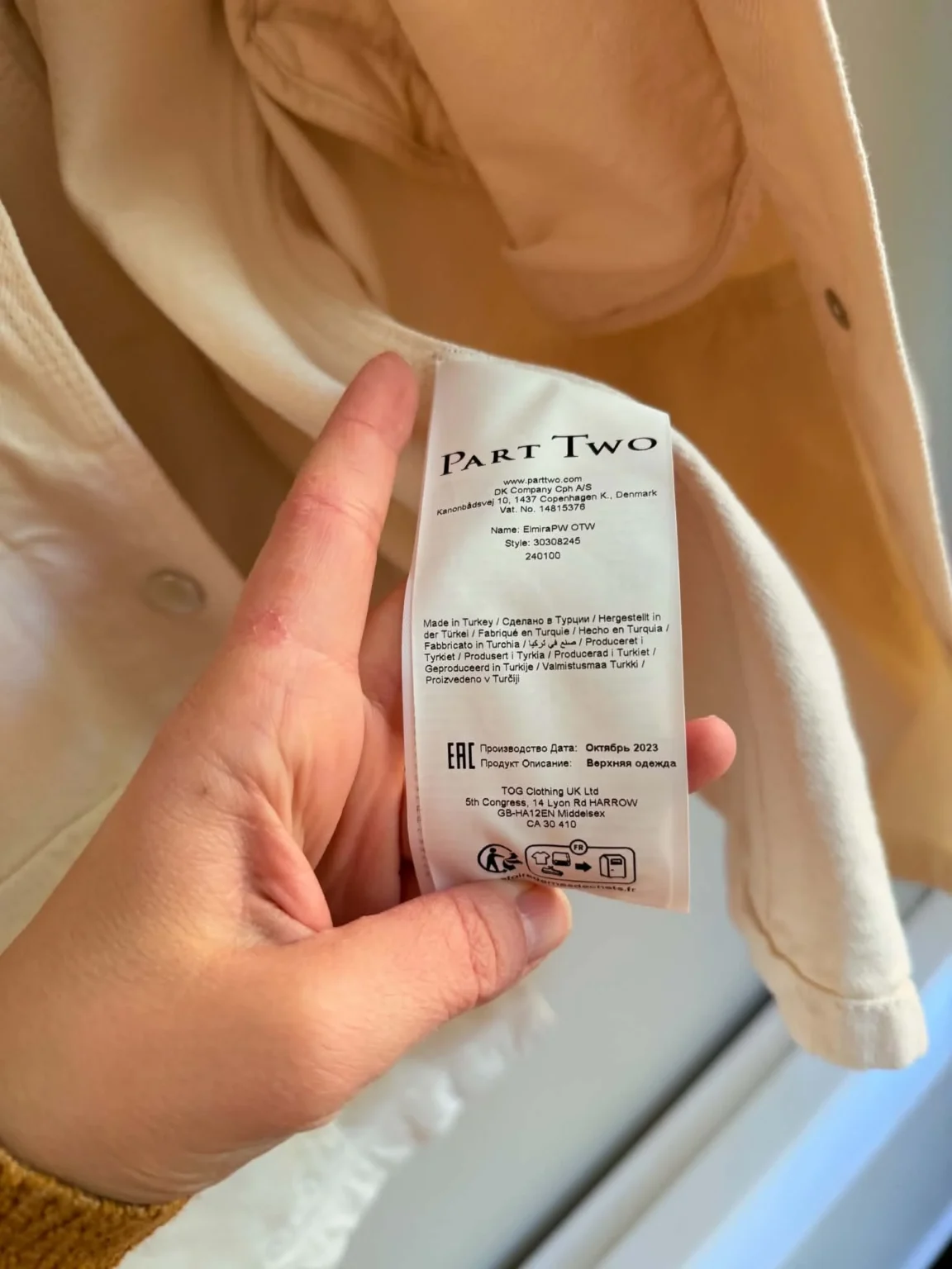 Image for Veste Part Two - Taille 38