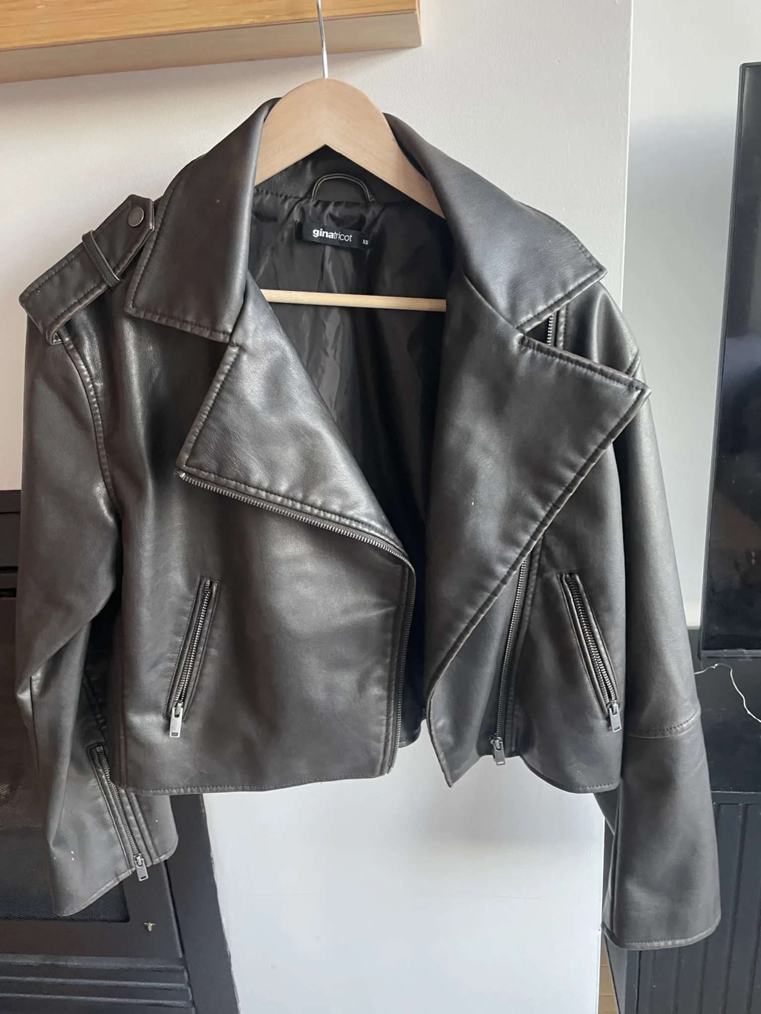 Image for Veste similicuir marron