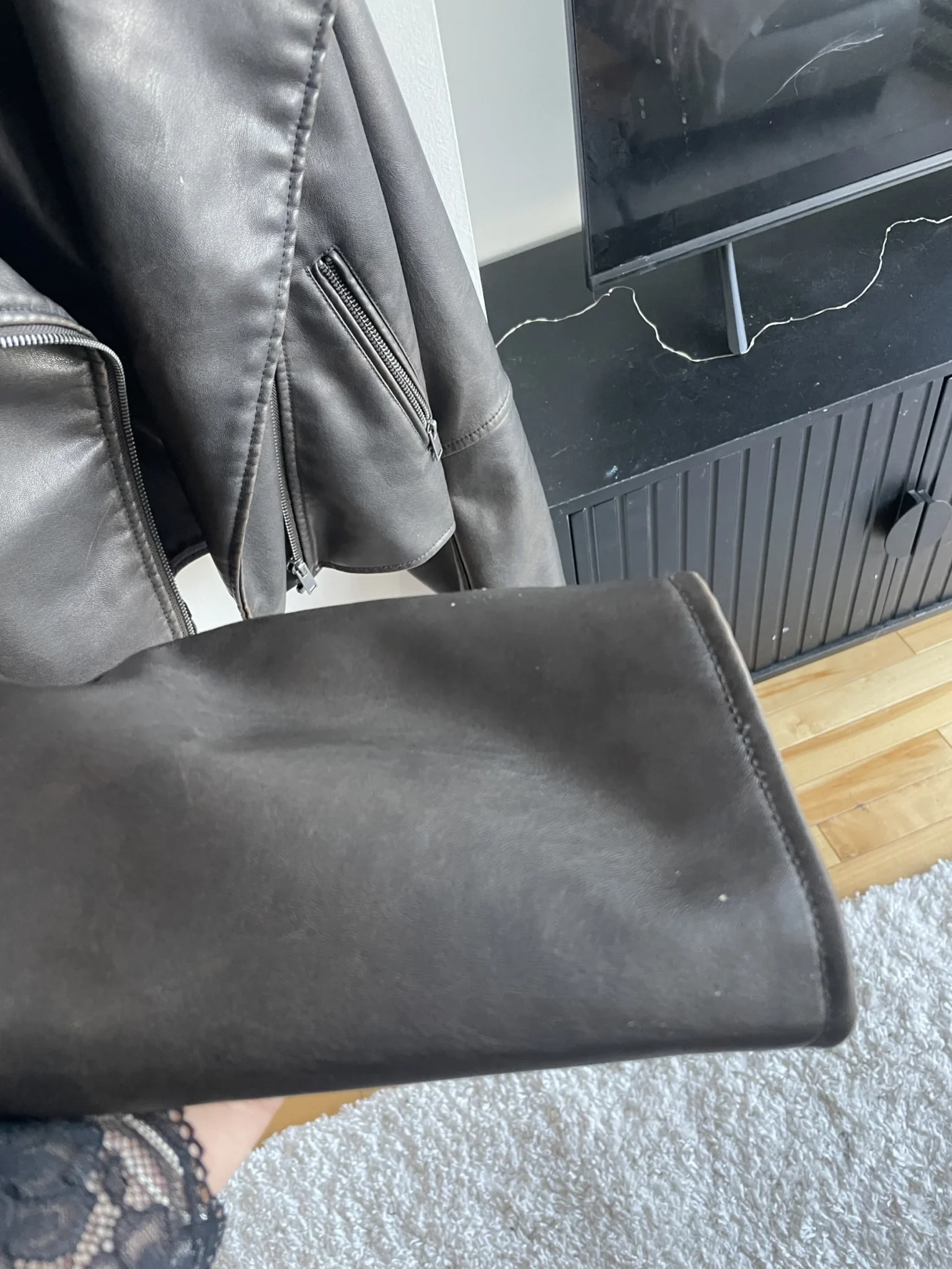 Image for Veste similicuir marron