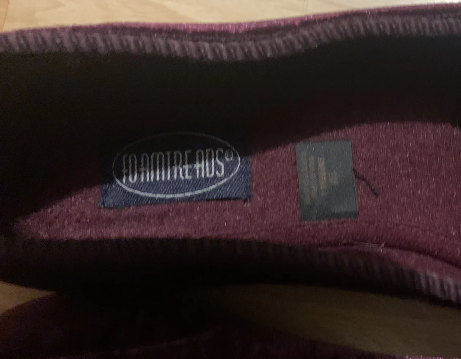 Image for Pantoufles vintage Foamtreads en velours avec boîte d'origine – Taille 9