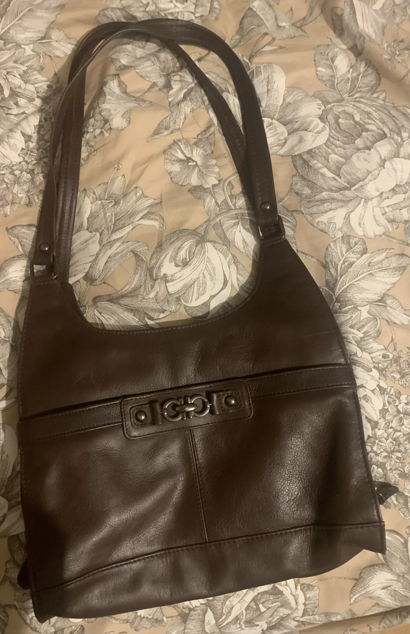 Featured image for Sac à épaule vintage Via Roma – Marron chocolat style Y2K