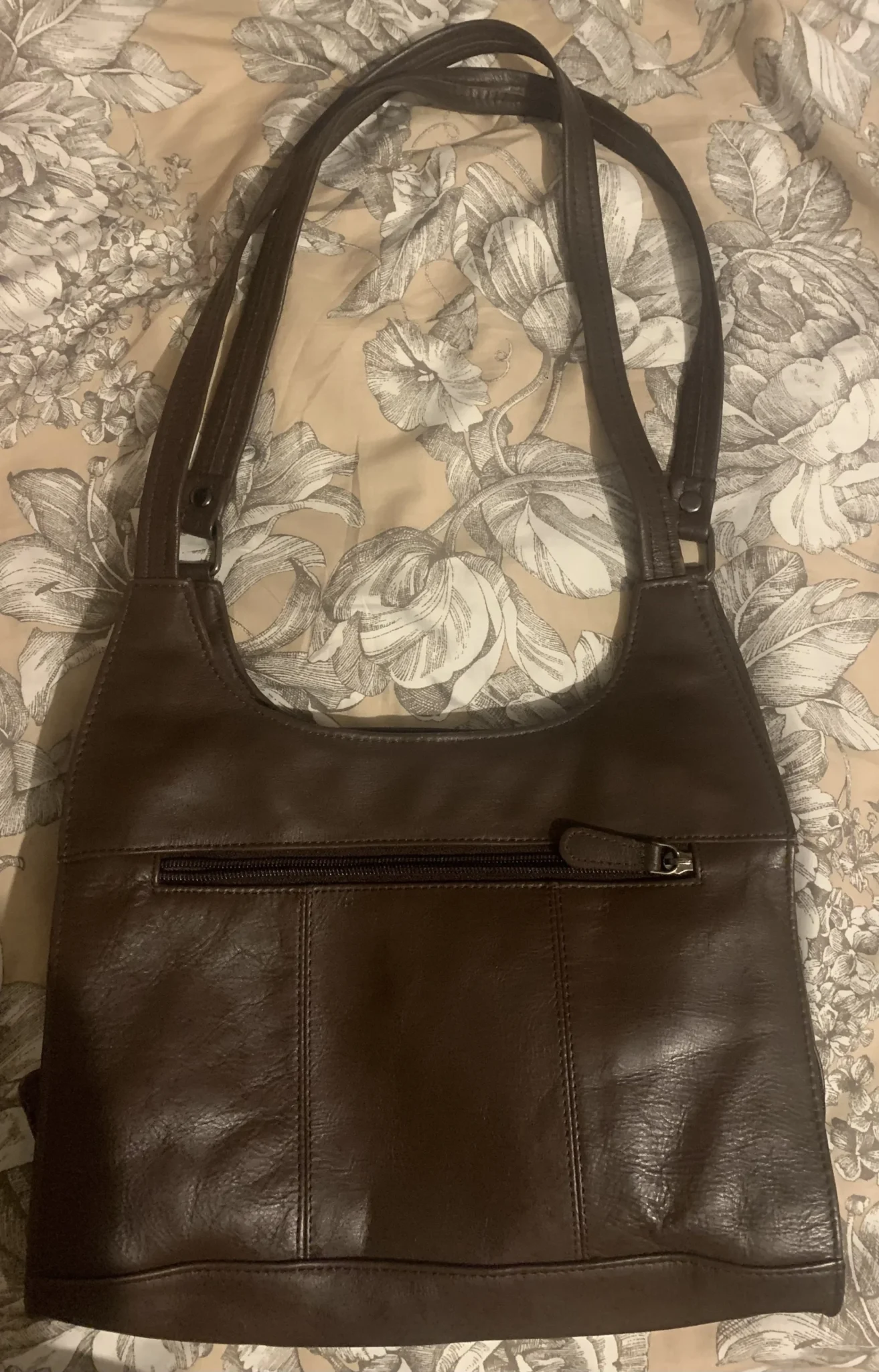 Image for Sac à épaule vintage Via Roma – Marron chocolat style Y2K