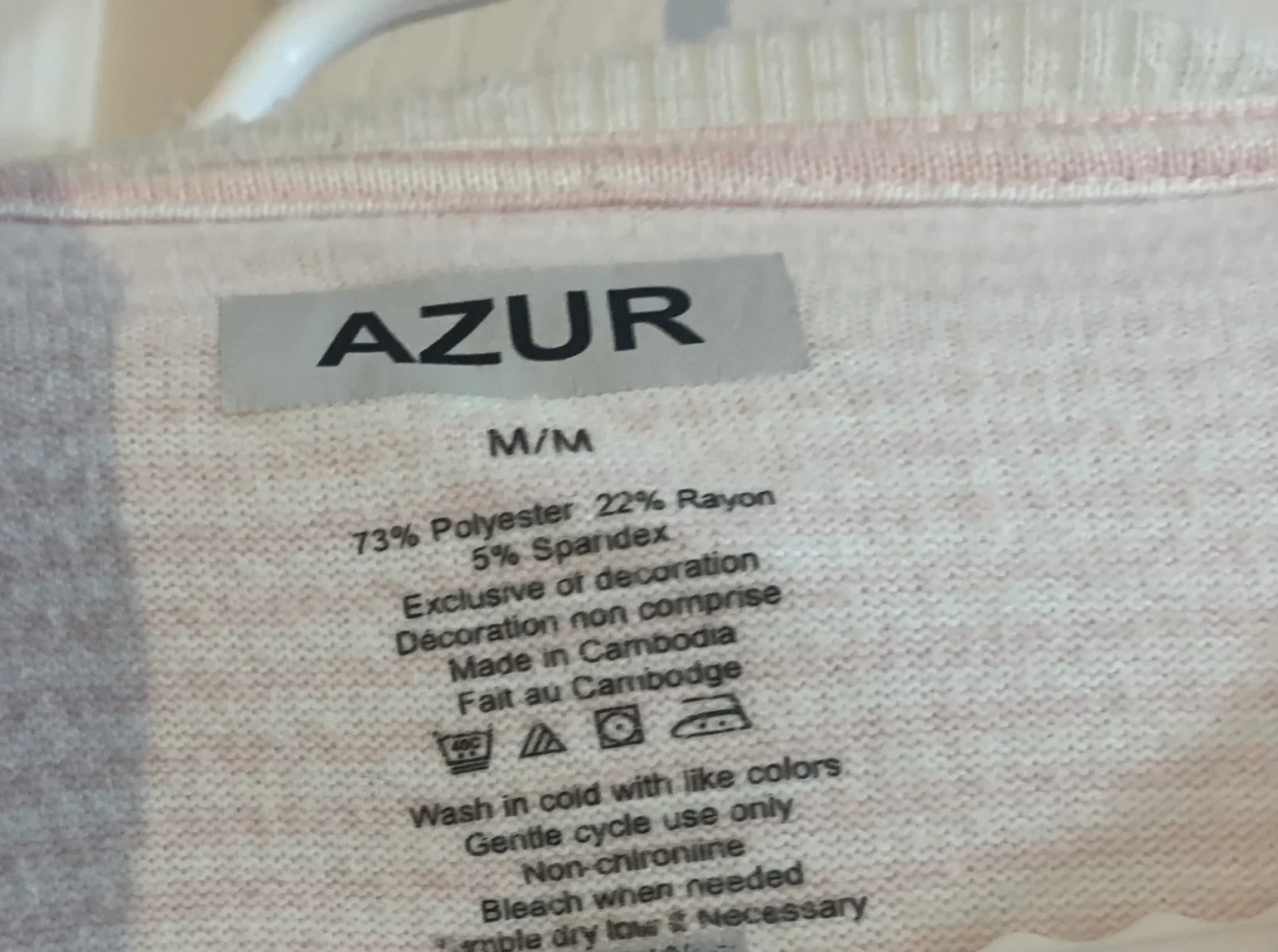 Image for Ensemble de pyjama doux Azur (Haut et Pantalon) – Taille M