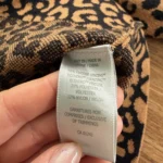 Thumbnail for Cardigan col polo en jersey motif léopard Contemporaine