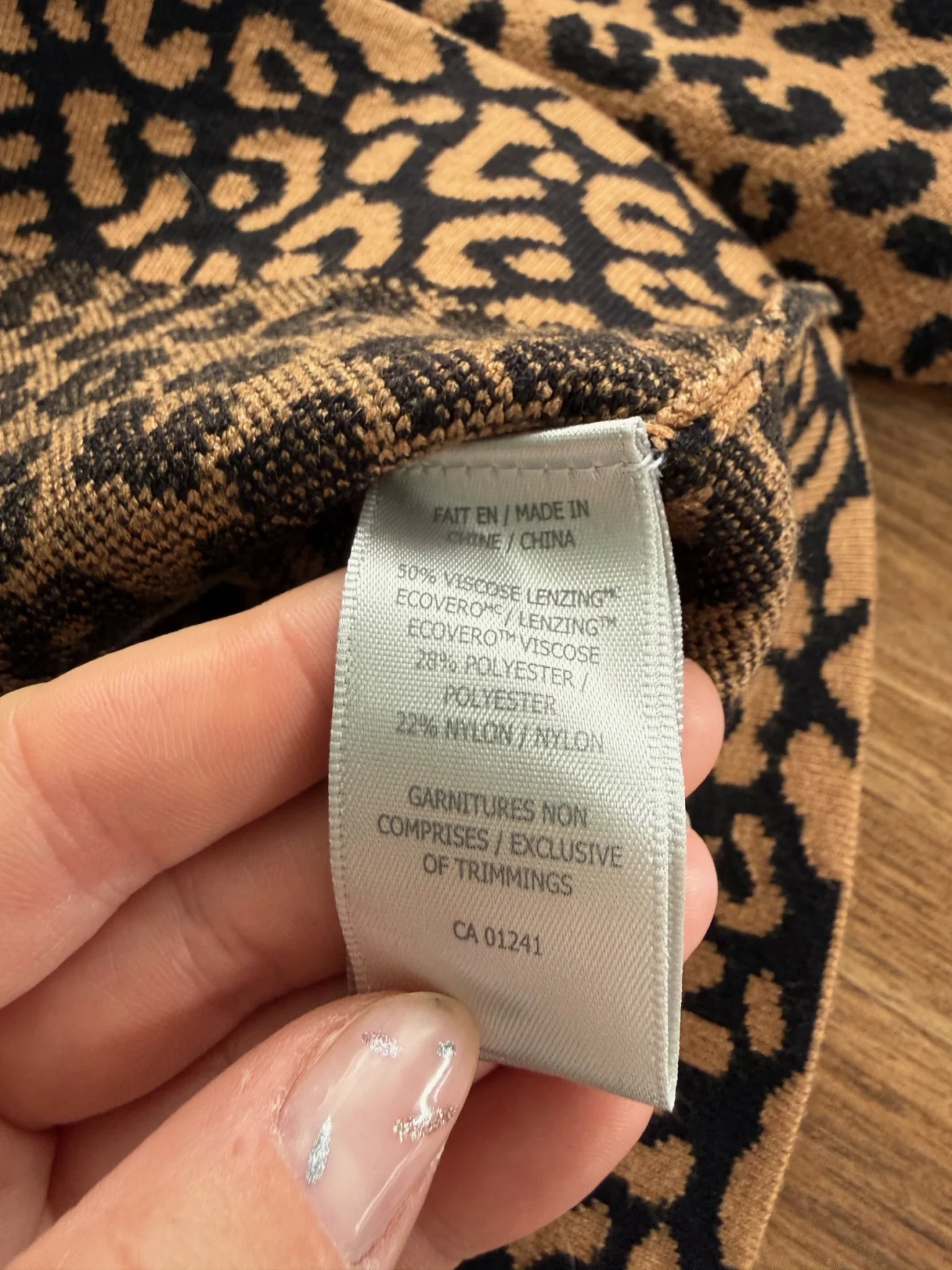 Image for Cardigan col polo en jersey motif léopard Contemporaine