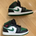 Featured thumbnail for Jordan Mid vert et noir taille 7Y