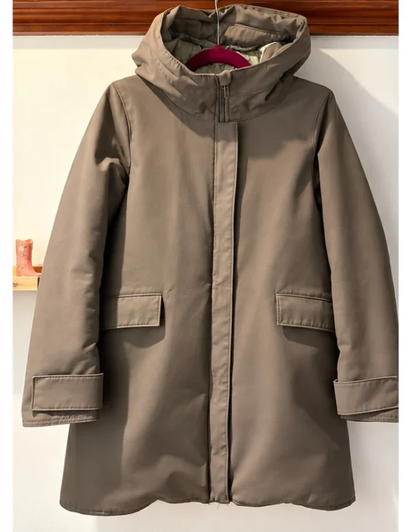 Featured image for M0851 – Parka long chaud et isolé | Gris-vert kaki | XS | NEUF SANS ÉTIQUETTE ✨ NEUF SANS ÉTIQUETTE – JAMAIS PORTÉ ! ✨