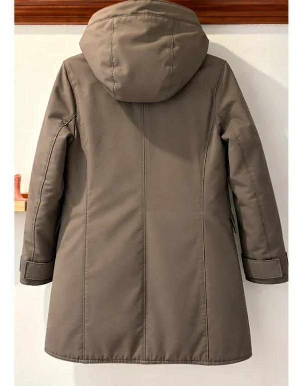 Image for M0851 – Parka long chaud et isolé | Gris-vert kaki | XS | NEUF SANS ÉTIQUETTE ✨ NEUF SANS ÉTIQUETTE – JAMAIS PORTÉ ! ✨