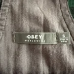 Thumbnail for Robe salopette à carreaux en velours cordé Obey