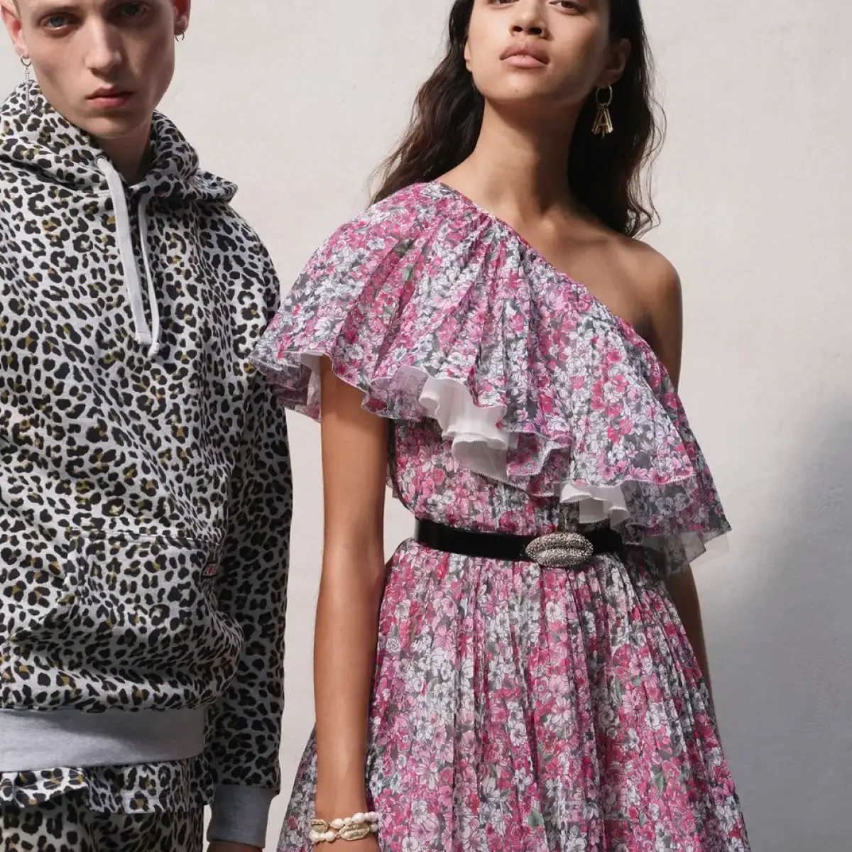 GIAMBATTISTA VALLI x H&M – Robe fleurie asymétrique | Collection exclusive 2019 | Taille 8 HM seconde main