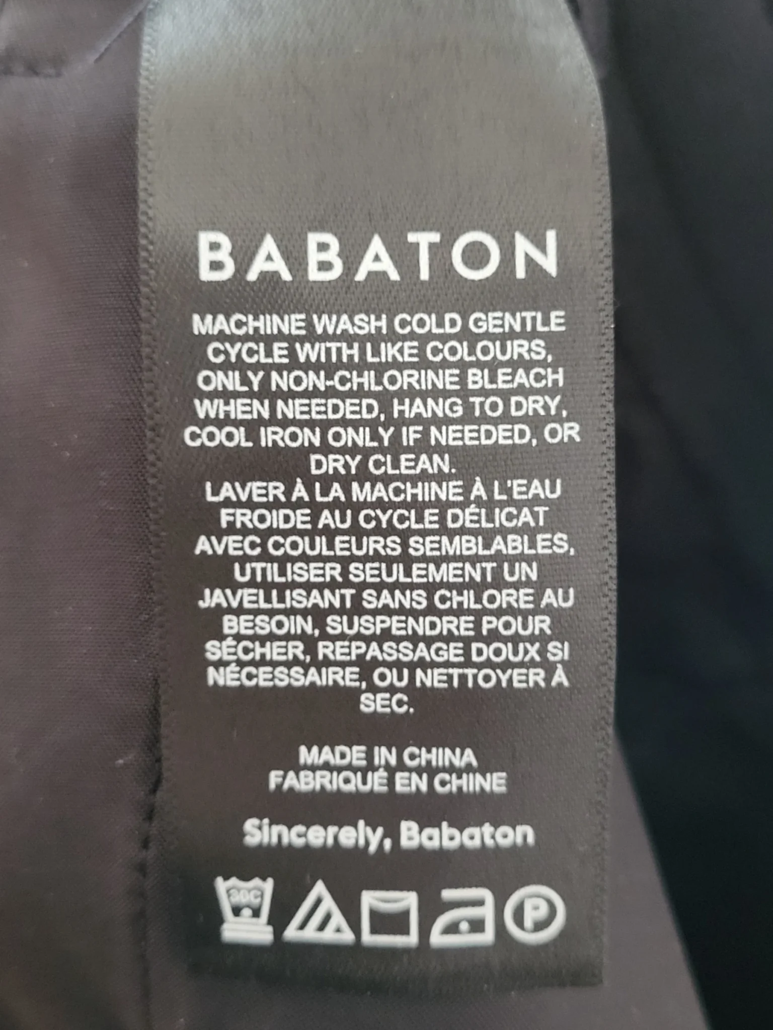 Image for Pantalon Aritzia Conan noir, taille 2